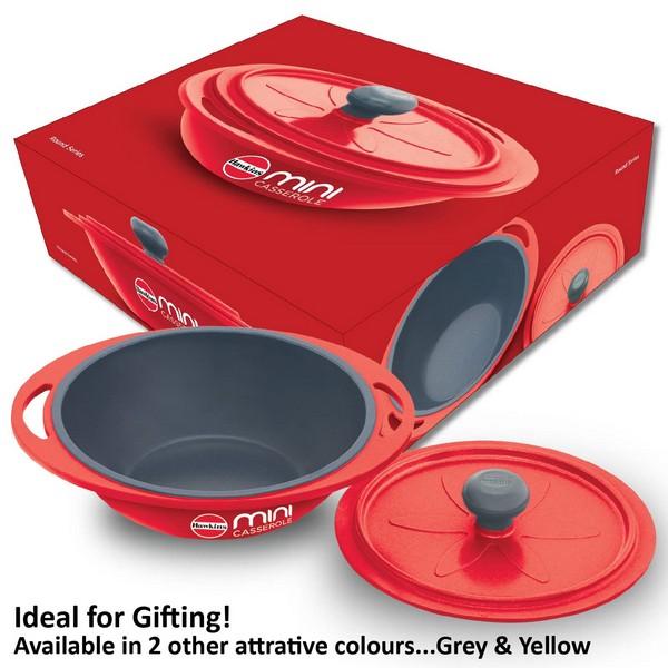Hawkins Die-Cast Mini Casserole Square Series 0.75L RED