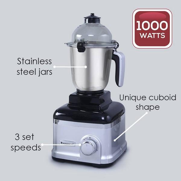Wonderchef Sumo DLX Mixer (Black) 1000W | 4 Jar