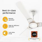 ATOMBERG  NON Smart - Ceiling Fan RENESA 1200 MM PRIME RG REGULATOR - Gloss White | Gloss Brown | Gloss Black | Gloss Ivory