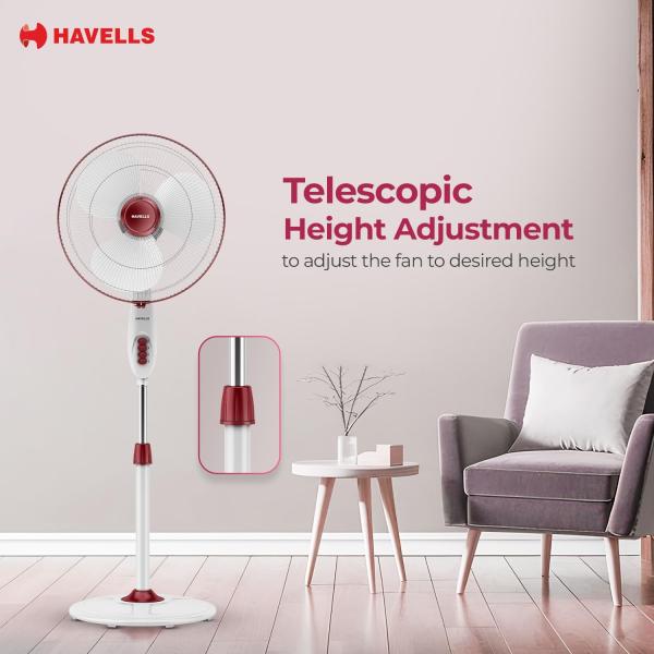 ATOMBERG PEDESTAL FAN  STELIOS Pro PF 400 MM Snow White | Midnight Black