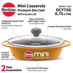 Hawkins Die-Cast Mini Casserole Square Series 0.75L Yellow