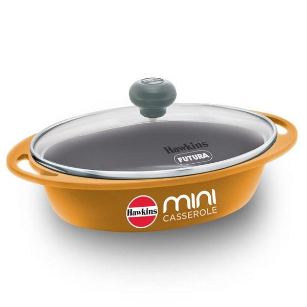 Hawkins Die-Cast Mini Casserole Square Series 0.75L Yellow