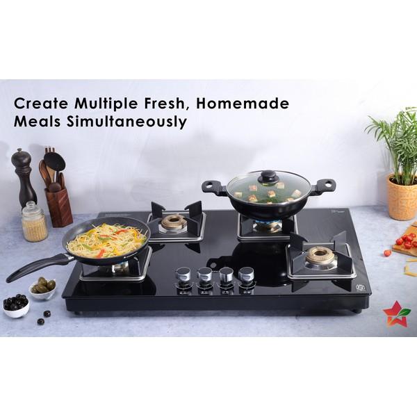 Wonderchef  Octavia Hobtops  Glass Hob Top  (Auto) 4 Burner